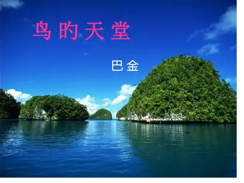 《鸟的天堂》ppt修改版省名师优质课赛课获奖课件市赛课一等奖课件