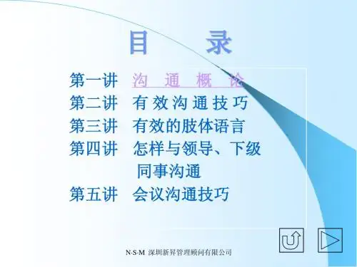 有效管理沟通技巧