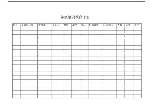 54要素标准化表格模板