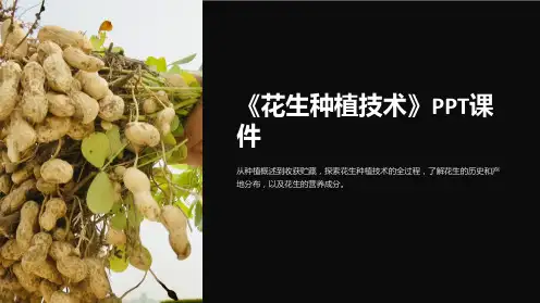 《花生种植技术》课件