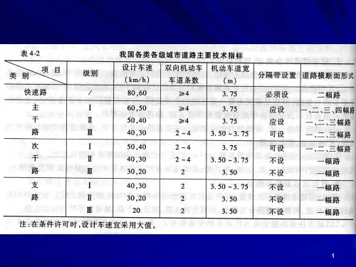 武汉大学城市道路与交通课件第六章