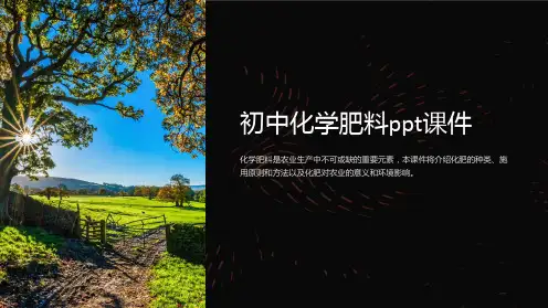 初中化学肥料课件