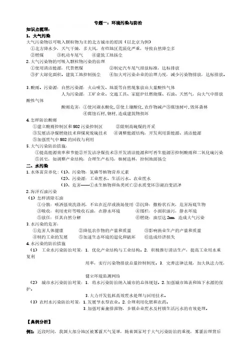 【VIP专享】高考地理环境保护专题 (有答案)