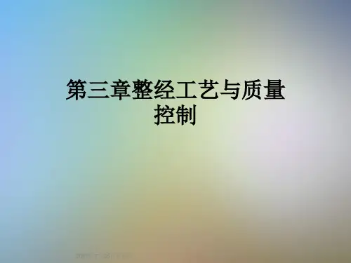 第三章整经工艺与质量控制