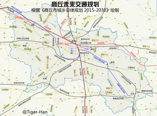 商丘市城乡总体规划(2015-2030)-市域交通规划图