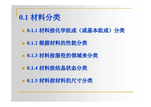 1.2材料分类_材料科学基础