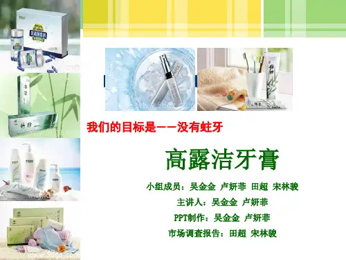 高露洁牙膏产品介绍(定)