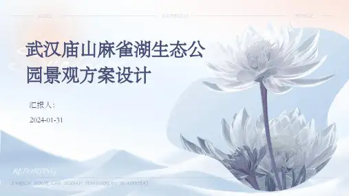 武汉庙山麻雀湖生态公园景观方案设计