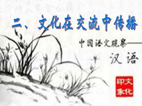 人教版高中政治必修三：《文化在交流中传播ppt课件(6)
