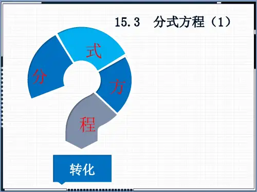 初中数学人教版《分式方程》精讲PPT1