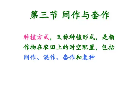 第三章-种植方式-间混套作(HU)-(1)PPT课件