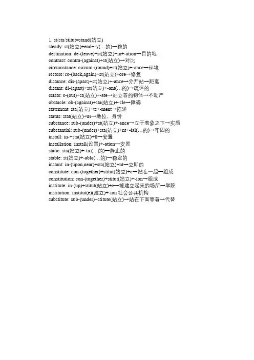 英语四级单词记忆妙招：学单词同根词速记英语四级词汇