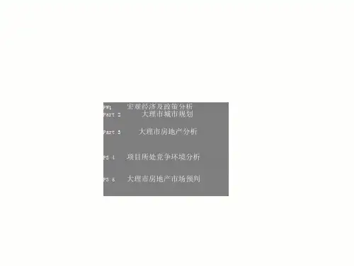 大理市房地产市场调研报告1
