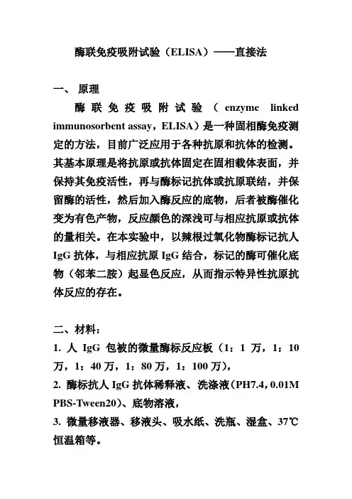 酶联免疫吸附试验