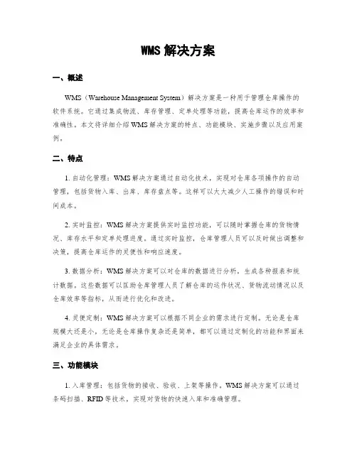 WMS解决方案