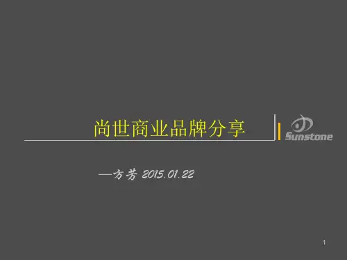 尚世快速时尚品牌分享PPT课件