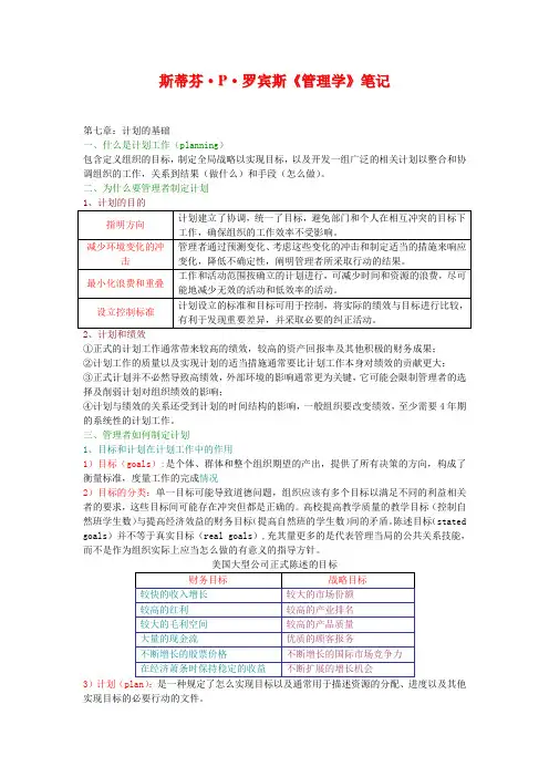 斯蒂芬·P·罗宾斯《管理学》笔记7