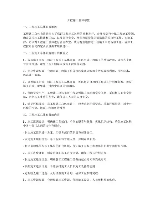 工程施工总体布置