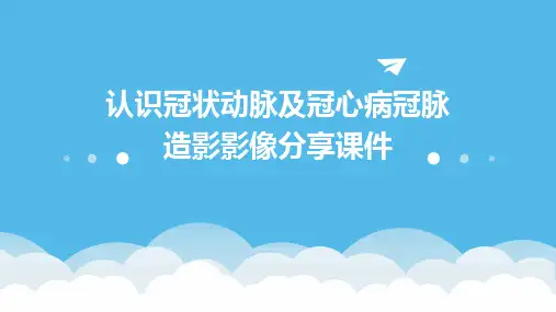 认识冠状动脉及冠心病冠脉造影影像分享课件