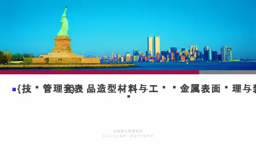 {技术管理套表}产品造型材料与工艺讲金属表面处理与装饰技术