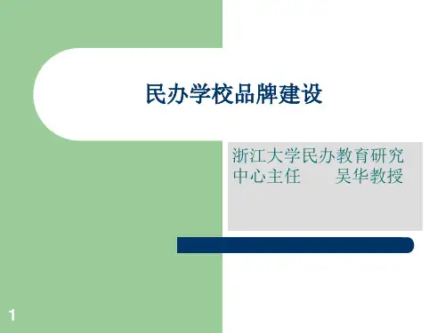 民办学校品牌建设.ppt