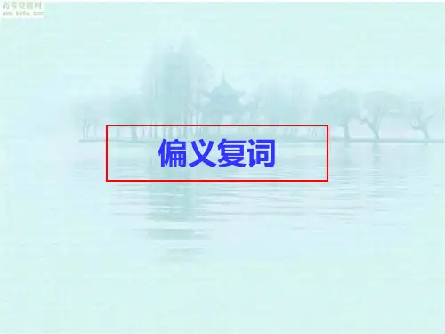 偏义复词