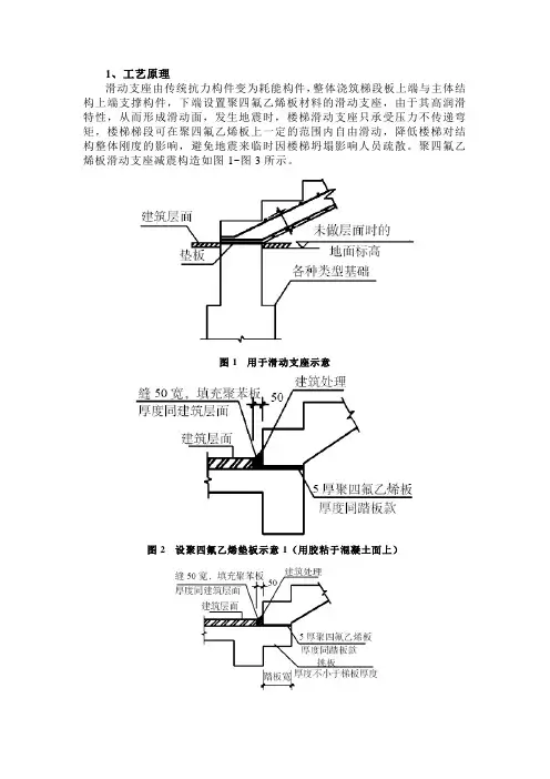 楼梯滑动支座减震技术操作要点