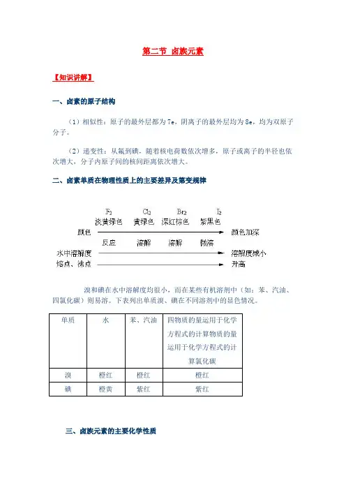 第二节 卤族元素