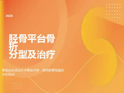 胫骨平台骨折治疗分型