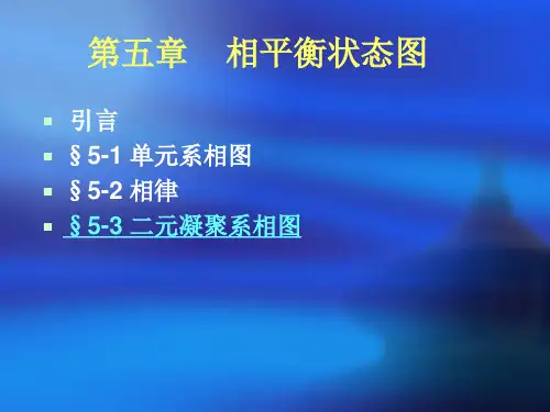 相平衡状态图(相图)6