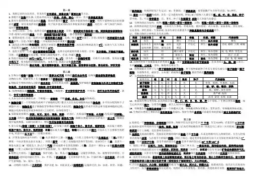 浙教版科学七年级上-总复习-基础知识整理