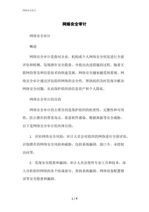 2023修正版网络安全审计[1]
