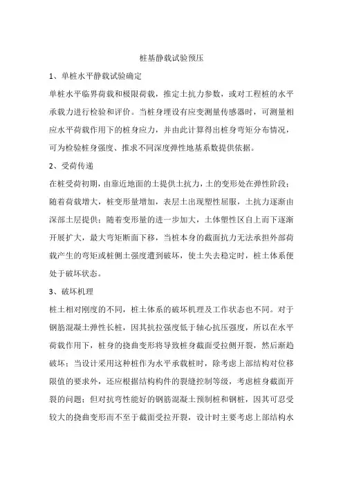 桩基静载试验预压