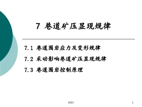 7巷道矿压显现规律10A(1)PPT课件