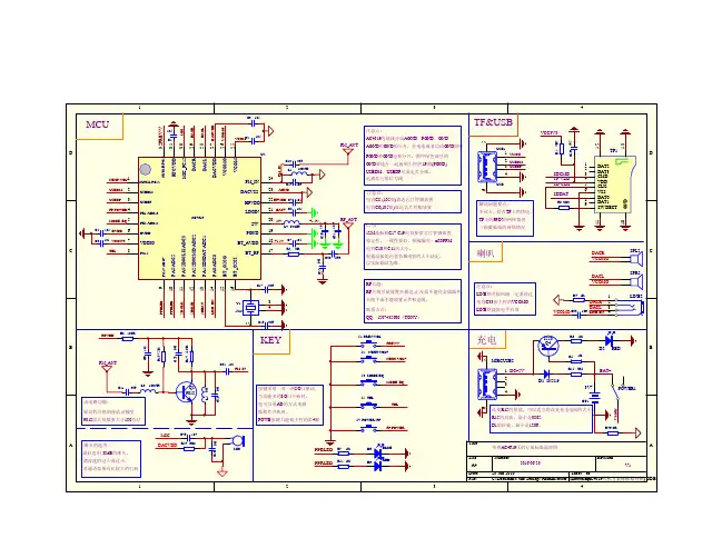 杰理AC4619耳机方案标准原理图
