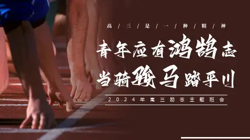 高三励志班会主题高考冲刺主题班会
