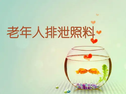 老年人排泄照料