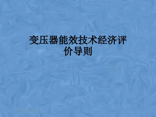 变压器能效技术经济评价导则