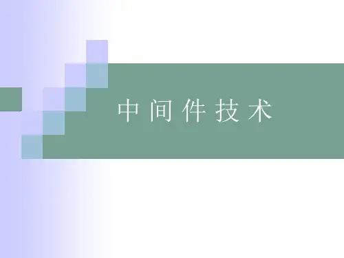 MWT18综合其他中间件精品PPT课件