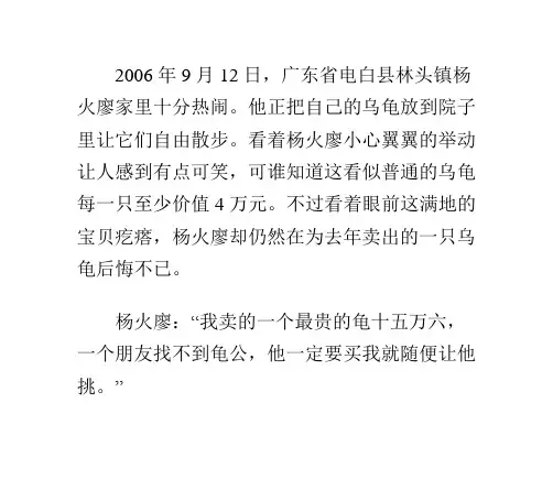 金钱龟成就了金龟婿(致富经)