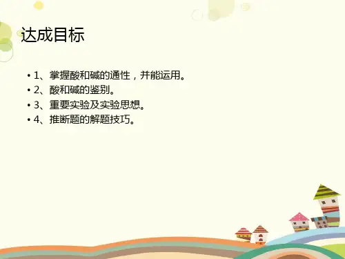 初中化学人教九年级下册第十单元 酸和碱 酸和碱的化学性质专题复习PPT