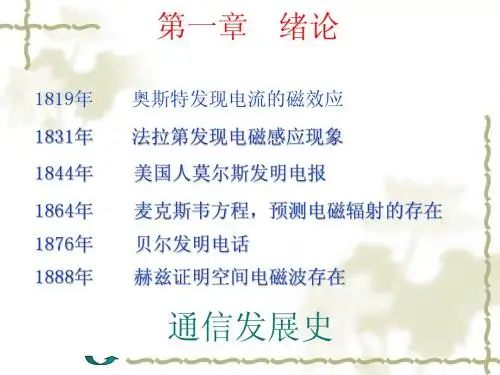 通信原理课程复习
