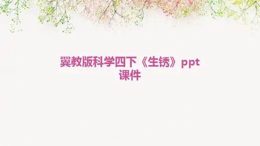 翼教版科学四下《生锈》ppt课件