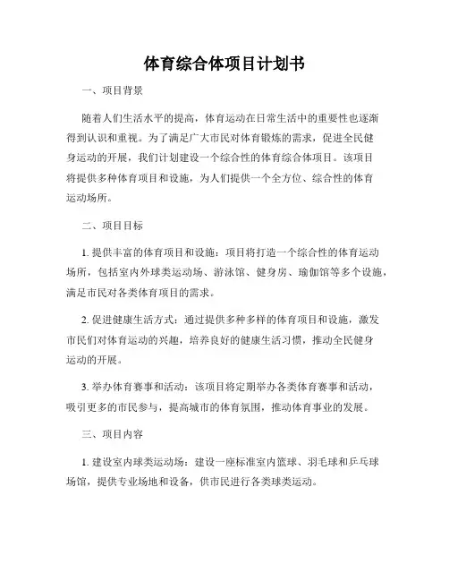 体育综合体项目计划书