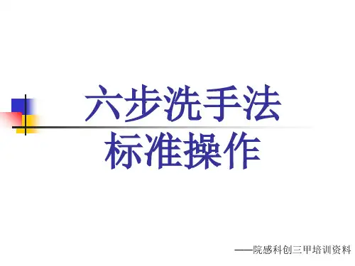 六步洗手法