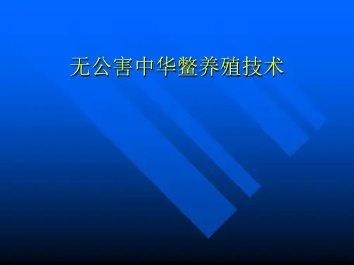 无公害中华鳖养殖技术
