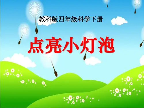 《点亮小灯泡》电PPT课件2 (共17张PPT)
