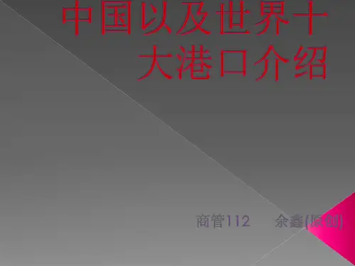 世界十大港口和中国十大港口