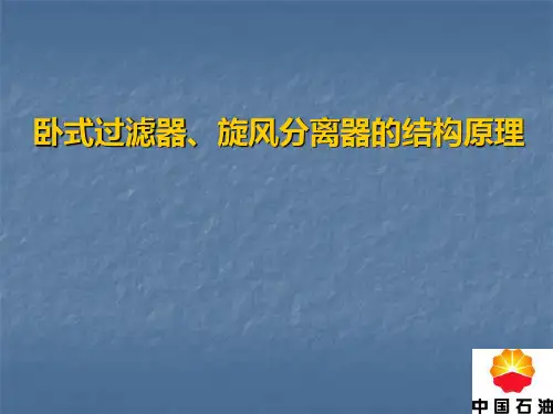 卧式过滤器旋风分离器的结构原理PPT课件