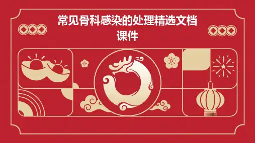 常见骨科感染的处理精选文档课件